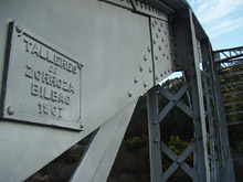 Detalle del puente de hierro