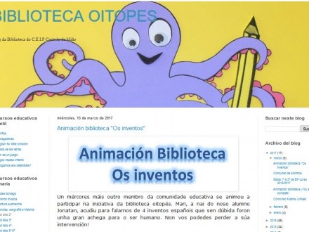Todas as actividades do colexio de Astariz na web da sa biblioteca