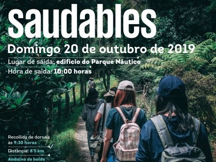 Caminando cara rutas saludables