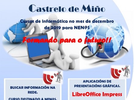 Cursos de informtica en el aula INFO para el mes de diciembre en Castrelo de Mio.