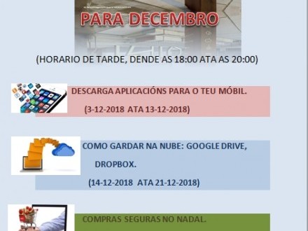 PRXIMOS CURSOS GRATUITOS NA AULA CeMIT EN DECEMBRO.