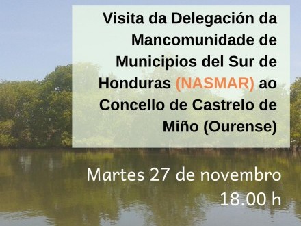 Unha delegacin de seis alcaldes e unha alcaldesa de sete municipios de HONDURAS (NASMAR) visitarn Castrelo de Mio