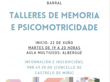 TALLERES DE MEMORIA Y PSICOMOTRICIDAD