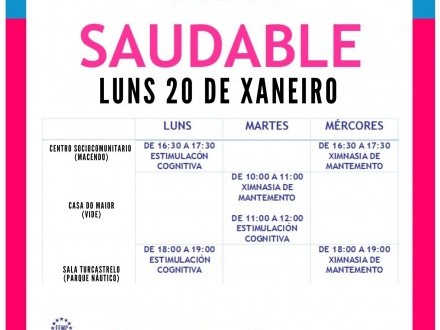 Actividades de vida saudable