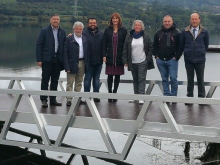 A secretaria xeral para o Deporte visita as obras deportivas realizadas en Castrelo de Mio