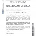 NOTA INFORMATIVA COVID-19