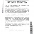 NOTA INFORMATIVA: FEIRA MENSUAL