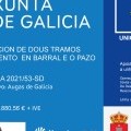 Obras de rehabilitacin de la red de saneamiento en Barral y O Pazo